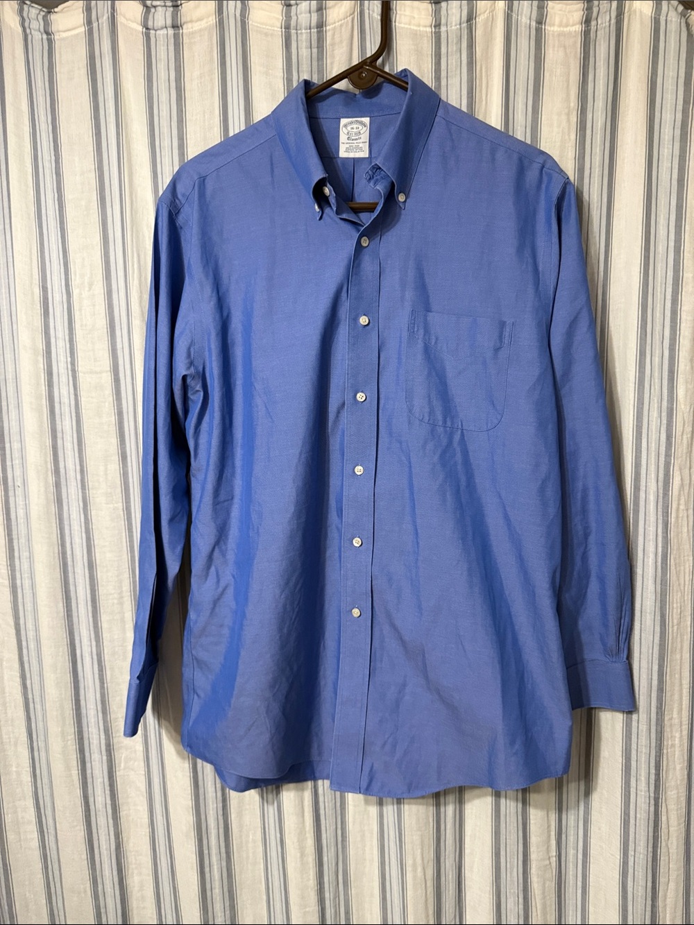 Brooks Brothers 16-33 Royal Blue The Original Polo Shirt
